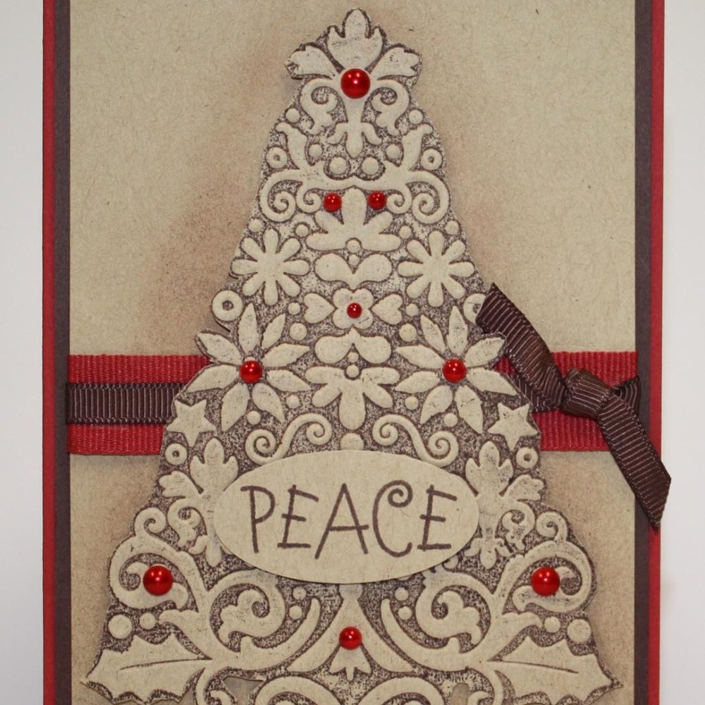 Cuttlebug 4 x 6 inches LACE TREE embossing folder